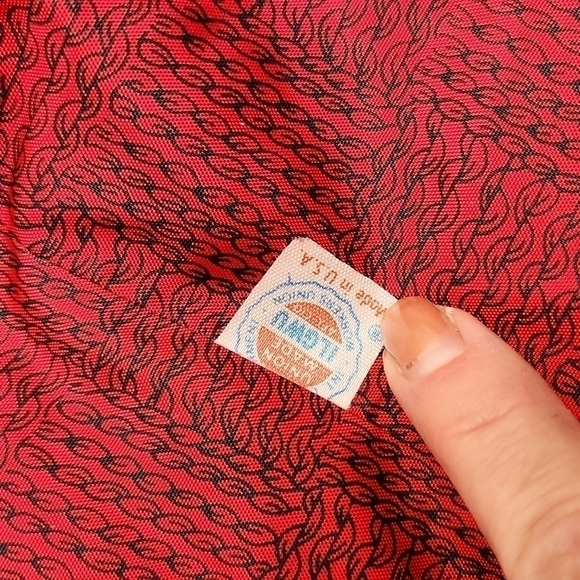 80s Oversized Pleated Red Wool Coat - Picture 12 of 15